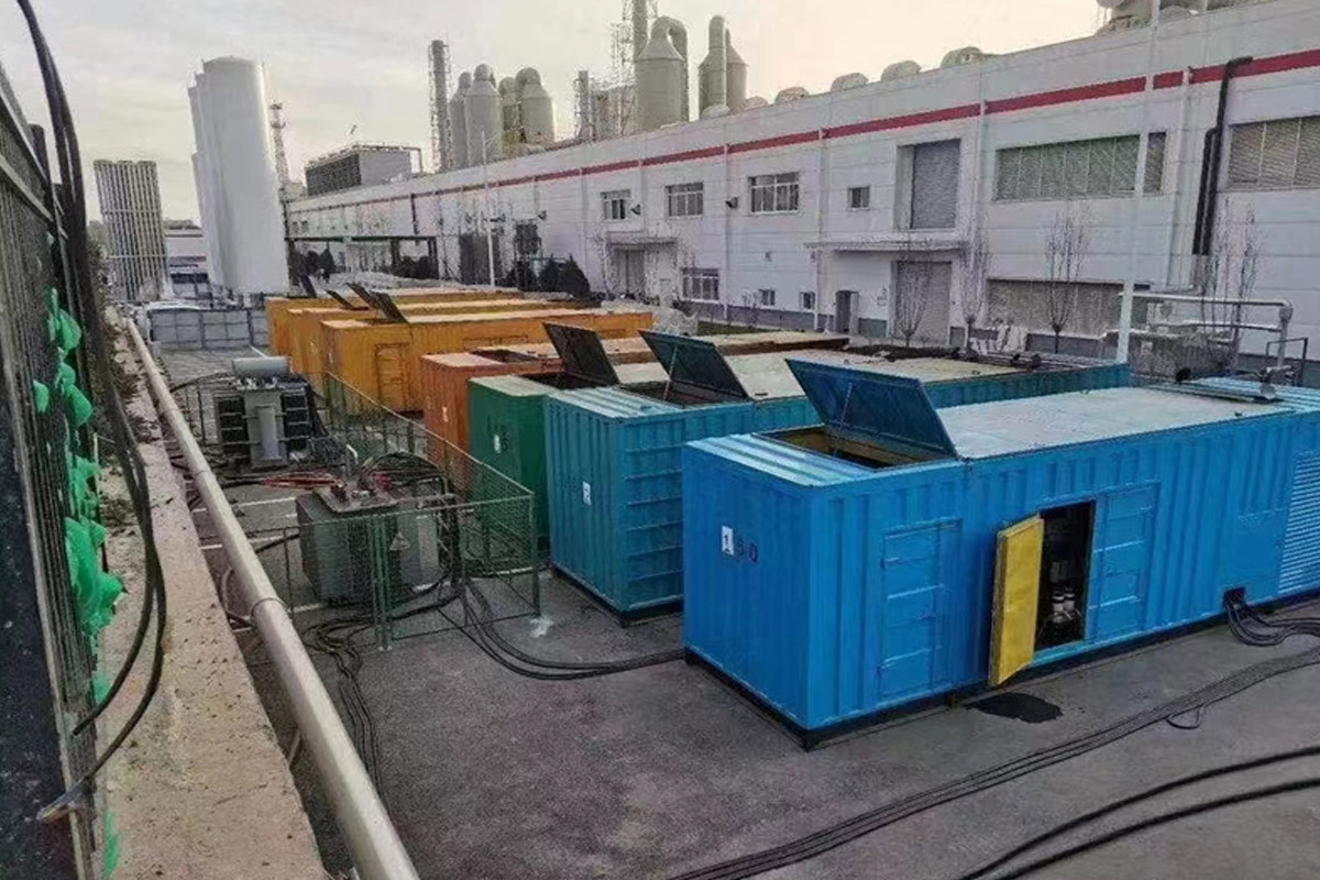 翁牛特发电机租赁施工现场